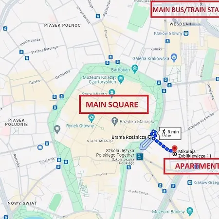 Apartmán Light Zyblikiewicza Street Krakov